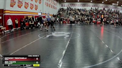 132 lbs Cons. Round 6 - Ben Takats, Perrysburg vs Anthony Trentanelli, Perry