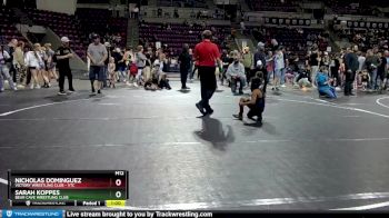 80-82 lbs Round 1 - Sarah Koppes, Bear Cave Wrestling Club vs Nicholas Dominguez, Victory Wrestling Club - VTC