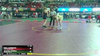 G - 235 lbs Cons. Round 4 - Boston Howell, Flathead Girls vs Mica Juedeman, Fort Benton Girls