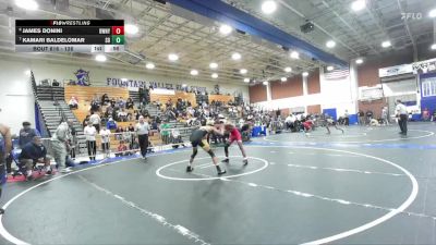 126 lbs Cons. Round 5 - Kamari Baldelomar, San Dimas vs James Donini, Downey