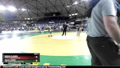 110 lbs Champ. Round 2 - Deion Flores, Othello Wrestling Club vs Noah Kiser, Port Angeles Wrestling Club