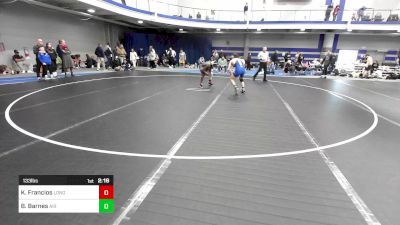 133 lbs Consi Of 16 #1 - Kaelen Francios, Long Island U vs Brenden Barnes, Air Force Academy