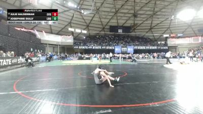 Girls 2A 130 lbs Cons. Semi - Julie Halderman, East Valley (Yakima) (Girls) vs Josephine Sully, R. A. Long (Girls)