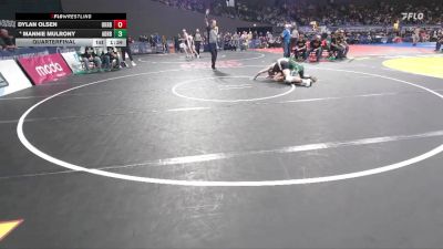 2A/1A Boys 144 Quarterfinal - Dylan Olsen, Oakridge Boys vs Mannie Mulrony, Adrian Boys