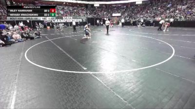 Girls 138 lbs Semifinal - Nevaeh Nwachukwu, Saint Croix Falls-Girls vs Riley Hanrahan, Black River Falls-Girls