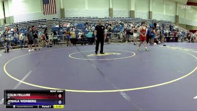 165 lbs Quarterfinal - Colin Fellure, IN vs Joshua Weinberg, MI