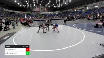 115 lbs Round Of 16 - Elijah Casias, Fort Lupton vs Cyle Kisner, Wellington