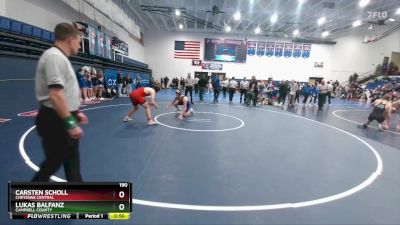 190 lbs 3rd Place Match - Carsten Scholl, Cheyenne Central vs Lukas Balfanz, Campbell County