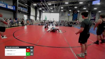 195 lbs Rr Rnd 2 - Jamari Barnes, Grapplers Garage vs Jac Wilson, Kraken Elite