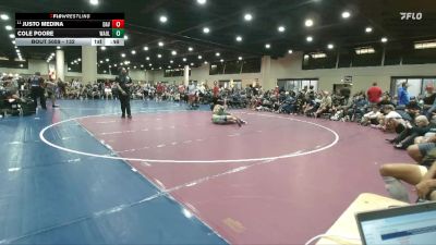 132 lbs Cons. Round 3 - Justo Medina, Davenport vs Cole Poore, Wrestling Academy Of Louisiana