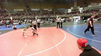 57 lbs Consi Of 4 - Trayton Rogge, Pueblo County WC vs Armondo Gonzalez, La Gente WC