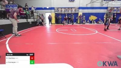 46 lbs Semifinal - Raiden Gaches, Pawnee Wrestling Club vs Judd Esmeyer, Owasso Takedown Club