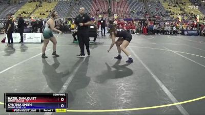 180 lbs Semis (4 Team) - Hazel Dahlquist, Elmira College vs Cynthia Smith, Mount Olive