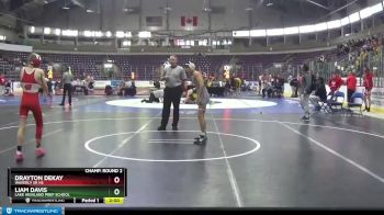 102 lbs Champ. Round 2 - Liam Davis, Lake Highland Prep School vs Drayton DeKay, Waverly Sr HS