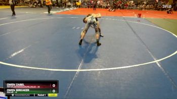 90 lbs Quarterfinal - Owen Birkaker, Ogilvie vs Owen Zabel, PEM (Plainview/Elgin/Millville)