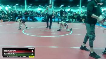 72 lbs Round 1 (10 Team) - Matthew Bly, Mat Assassins Blue vs Ayson Massey, Smyrna Wrestling
