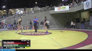 122 lbs Quarterfinal - Brooklynn Cooper, Sisters High School vs Kali Williams, Oakridge Mat Club