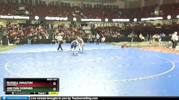 182 lbs Cons. Round 5 - Greysen Dormier, Mountain View vs Russell Moulton, Middleton