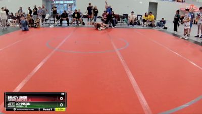 96 lbs Round 1 (6 Team) - Brady Sher, Florida Scorpions vs Jett Johnson, Misfits United