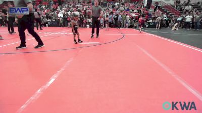 40 lbs Quarterfinal - Edith Shimonek, Pawhuska Elks Takedown vs YahMiir De Jesus, Team Of Hard Knox