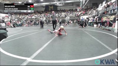 52 lbs Consi Of 4 - Nolan Ortiz, Shelton Wrestling Academy vs Rhiller Ellison, F-5 Grappling