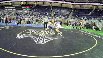 D2-126 lbs 7th Place Match - Zach Dekorne, Sparta HS vs Hunter Burk, Chelsea HS