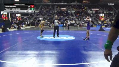 133 lbs Cons. Round 2 - Aiden Evans, Loras vs Elijah Moshenek, Alfred St.