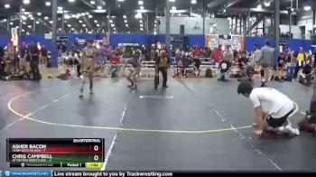 117 lbs Quarterfinals (8 Team) - Chris Campbell, Attrition Wrestling vs Asher Bacon, Team Gotcha Red