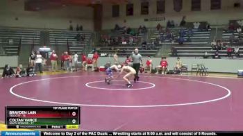 120 lbs Finals (2 Team) - Coltan Vance, South Spencer vs Brayden Lain, Tell City