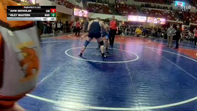 275 lbs 5th Place Match - Riley Masters, Butte Wrestling Club vs John Grosulak, Billings Wrestling Club