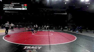 132 lbs Cons. Round 5 - Kekoa Ogawa, Central Catholic vs Luca Cerasi, Escalon