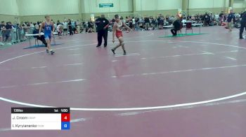 138 lbs Semifinal - Jasper Croom, Grappling House vs Ivan Kyryianenko, Youth Impact Center Wrestling Club