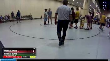 120 lbs Round 8 (10 Team) - Landon Bates, D1 Wrestling Academy vs Nikolas Blake, Alpha Wrestling