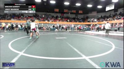 105 lbs Quarterfinal - Breckin Garrett, Lone Grove Takedown Club vs Leboy Bearbow, Darko Valley Wolf Pack