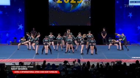 Cheer Sport Sharks - Ottawa - Navy Sharks [2025 L6 International Open Coed Non Tumbling Semis] 2025 The Cheerleading Worlds