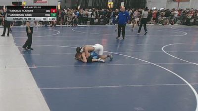 106 lbs Champ. Rd Of 16 - Andersen Park, Poway vs Charlie Flanery, Cowboy Wrestling Club