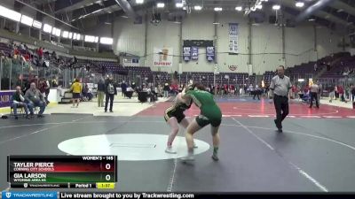 145 lbs Quarterfinal - Tayler Pierce, Corning City Schools vs Gia Larson, Wyoming Area Hs