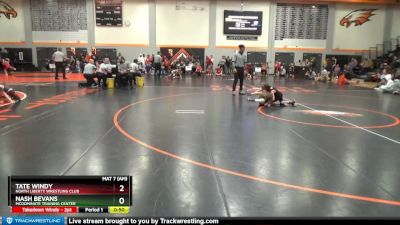 PW-10 lbs Cons. Semi - Tate Windy, North Liberty Wrestling Club vs Nash Bevans, McDominate Training Center