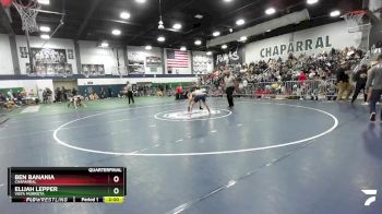 120 lbs Quarterfinal - Ben Banania, Chaparral vs Elijah Lepper, Vista Murrieta