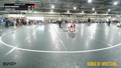 90 lbs Round Of 16 - Regan Kinneman, Grindhouse vs Lindsey Lau, Golden Backs MRTC