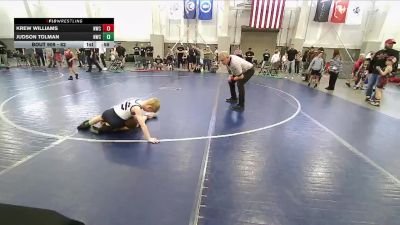 62 lbs 5th Place Match - Krew Williams, Northside Wrestling Club vs Judson Tolman, Northside Wrestling Club