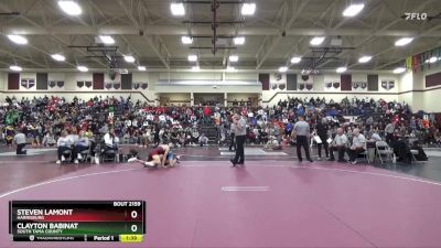 138 lbs Cons. Round 2 - Clayton Babinat, South Tama County vs Steven Lamont, Harrisburg