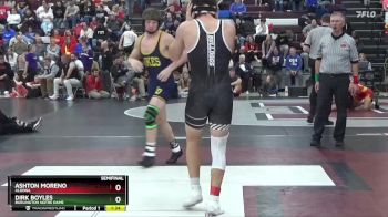 150 lbs Semifinal - Ashton Moreno, Algona vs Dirk Boyles, Burlington Notre Dame