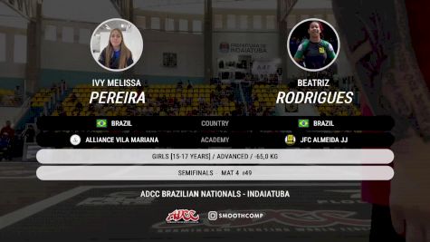 Ivy Melissa Pereira vs Beatriz Rodrigues 2025 ADCC Brazilian Nationals