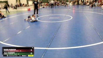 50 lbs Cross Bracket (8 Team) - River Robison, Black Fox Wrestling Team 1 vs Ally Budden, Kearney Matcats - Gold