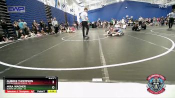 80 lbs Semis (4 Team) - Aubree Thompson, Untouchables Purple vs Mira Wagner, Queens Of Chaos