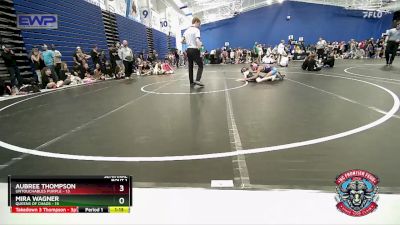 80 lbs Semis (4 Team) - Aubree Thompson, Untouchables Purple vs Mira Wagner, Queens Of Chaos