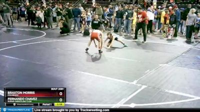 74 lbs Cons. Round 3 - Fernando Chavez, Duran Wrestling Club vs Braxton Morris, Colorado