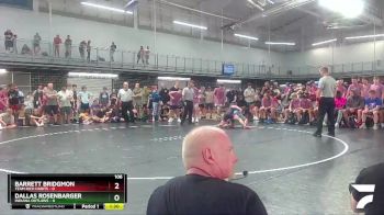 106 lbs Placement Matches (16 Team) - Barrett Bridgmon, Team Rich Habits vs Dallas Rosenbarger, Indiana Outlaws