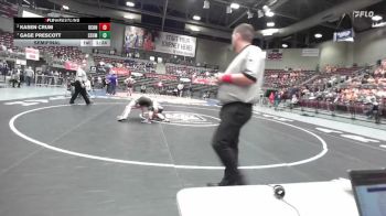 2A 165 lbs Semifinal - Kasen Crum, Duchesne vs Gage Prescott, South Summit